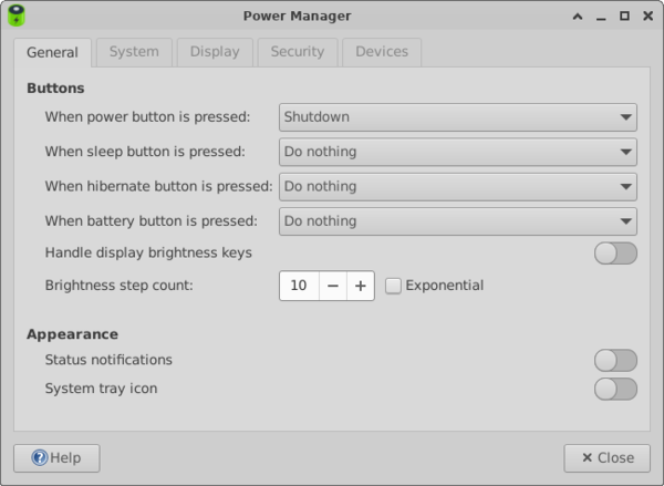 xfce4-power-manager